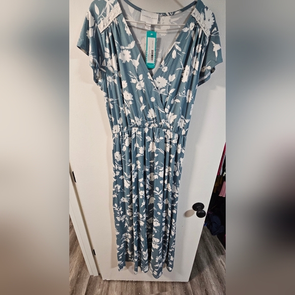 French Grey Maxi Dress - Picture 1 of 4